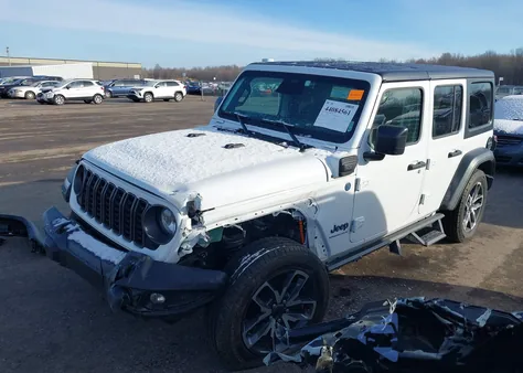 2025 Jeep Wrangler 4Xe Sport S 4Xe from USA, damaged, VIN 1C4RJXN66SW596449